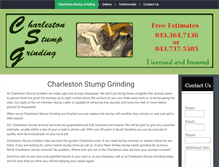 Tablet Screenshot of charlestonstumpgrinding.com